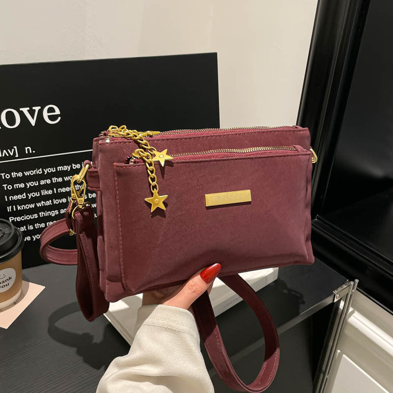 Women's Multi Layer Crossbody Shoulder Bag Casual Mom Bag