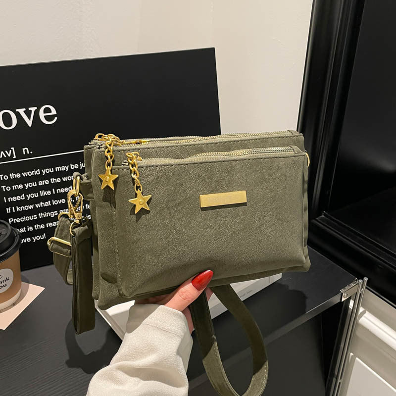 Women's Multi Layer Crossbody Shoulder Bag Casual Mom Bag