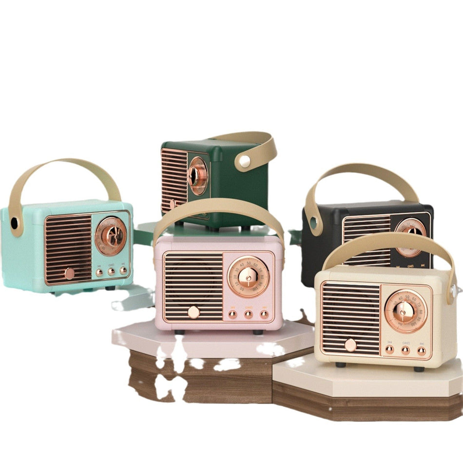HM11 Retro Radio Bluetooth Speaker with Portable Bass Audio