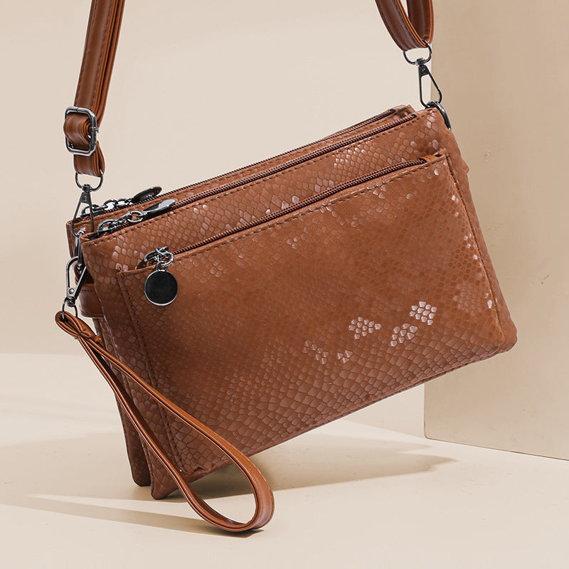 Women's Multi Layer Phone Coin Crossbody Commuter Handbag