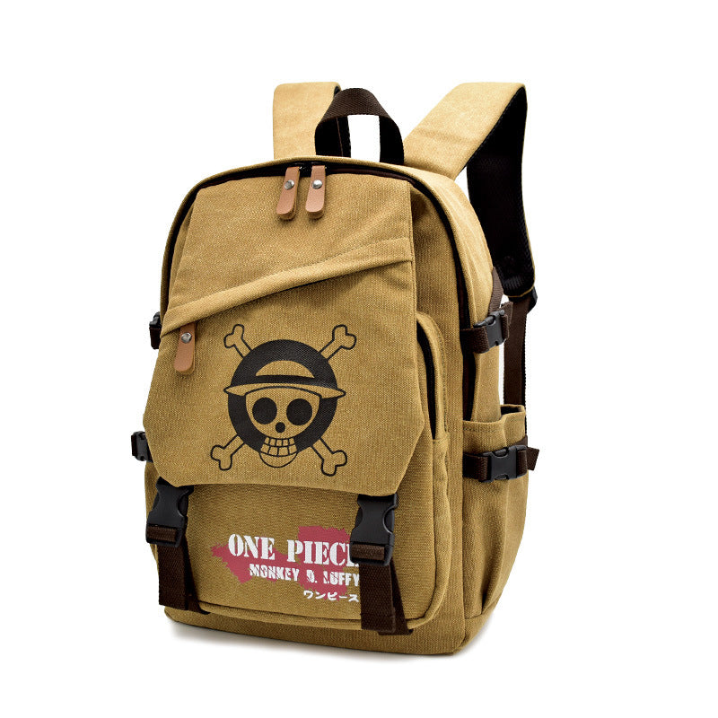Anime Canvas School Backpack Waterproof Student Campus Book Bag