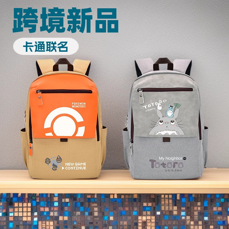 Anime School Backpack Large Capacity Student Book Bag