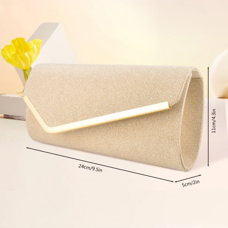 Women's Colorful Glitter Evening Clutch Handbag Wallet