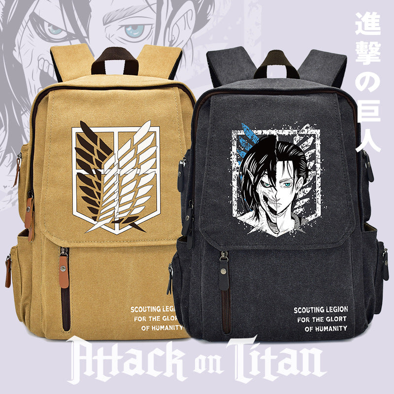 Anime Backpack Large Capacity Student School Travel Book Bag