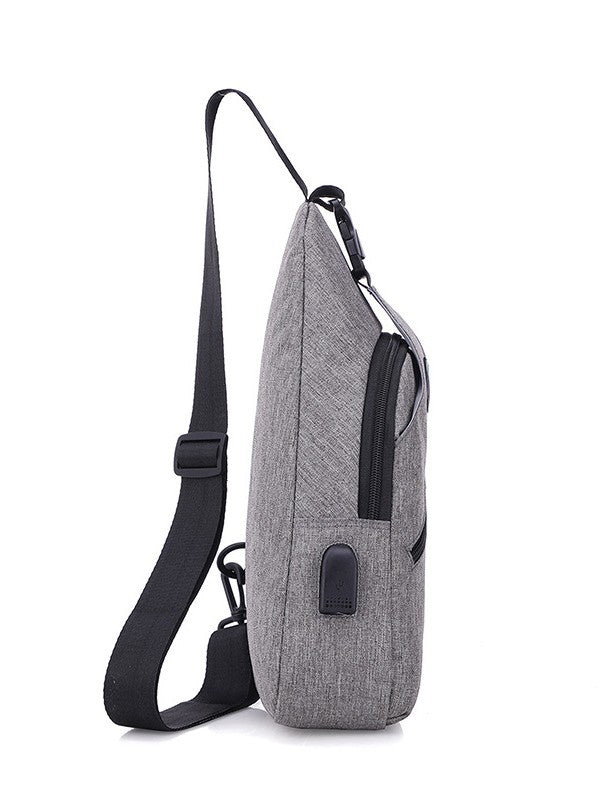 Men's Oxford Cloth Chest Bag Casual Crossbody Shoulder Bag