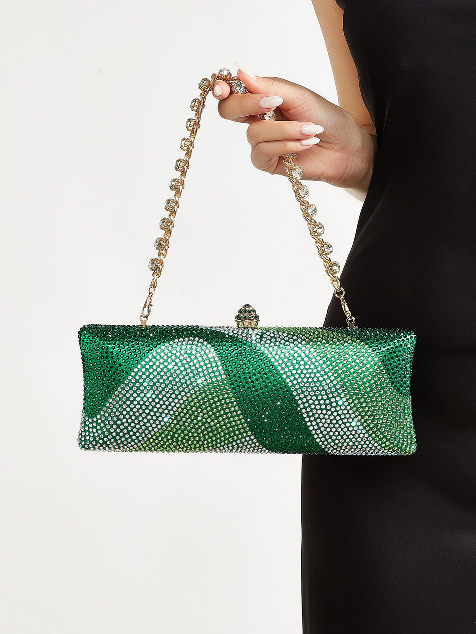 Luxury Full Diamond Rhinestone Evening Clutch Bag