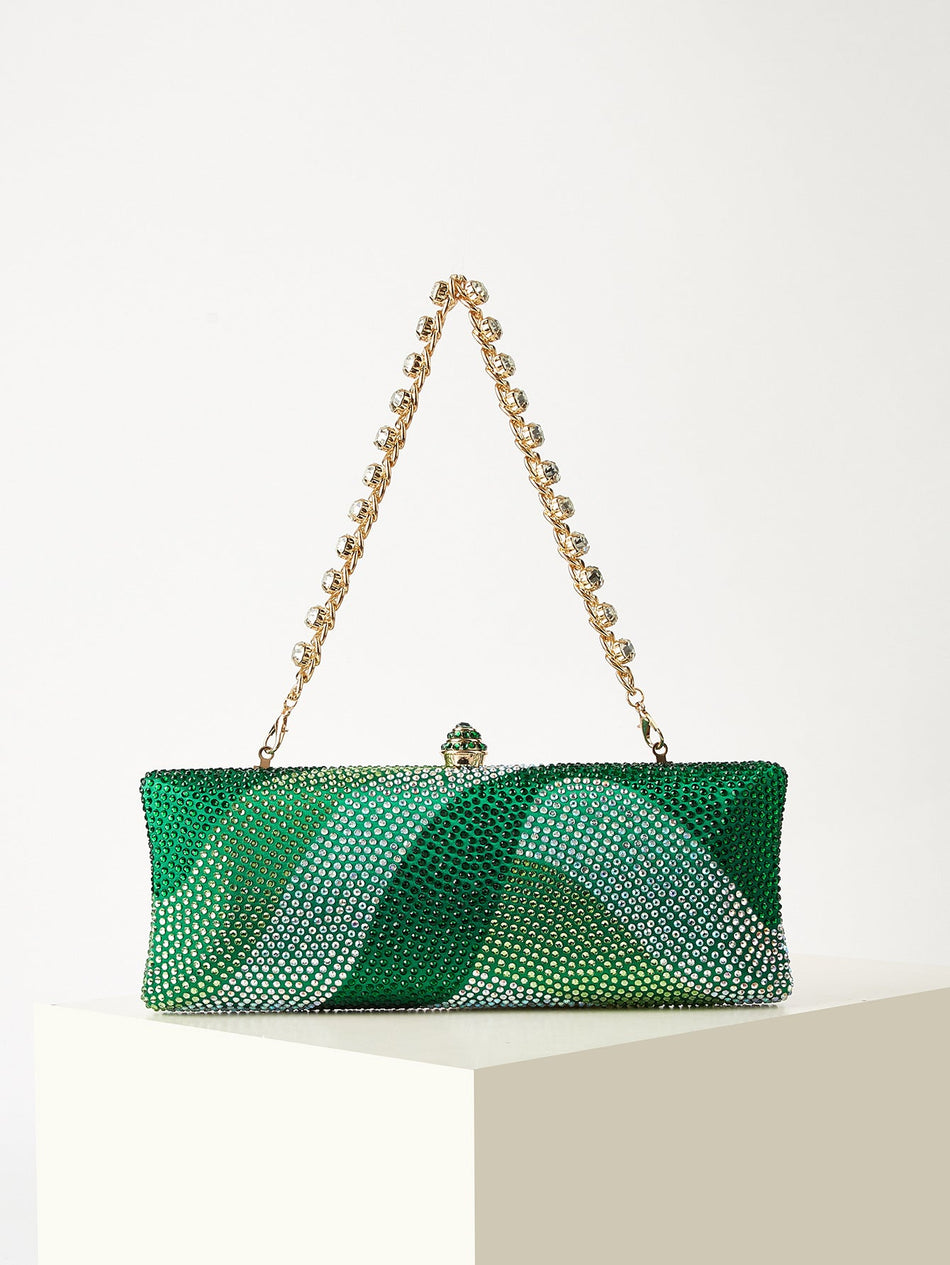 Luxury Full Diamond Rhinestone Evening Clutch Bag