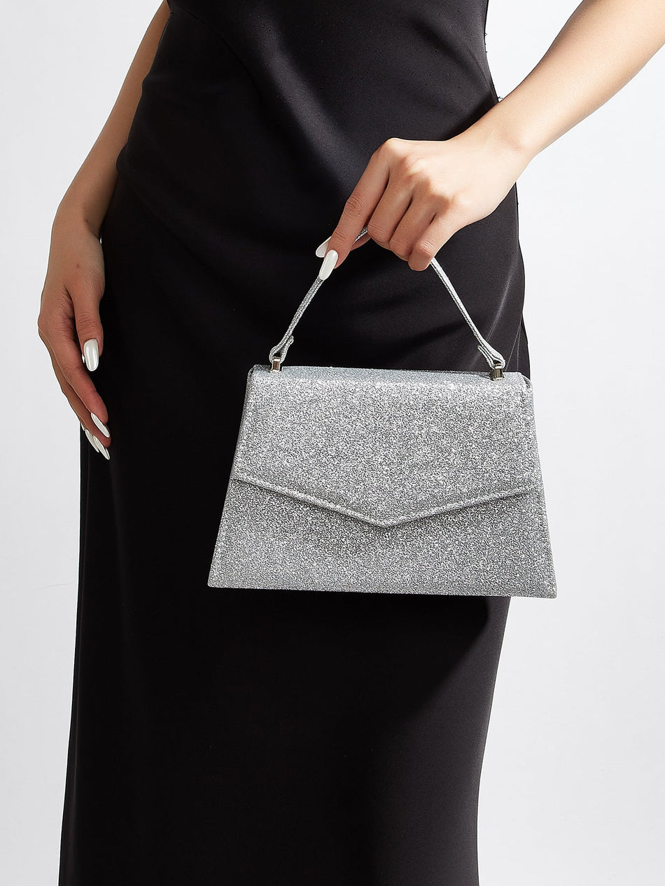 High-End Textured Rhinestone Evening Handbag