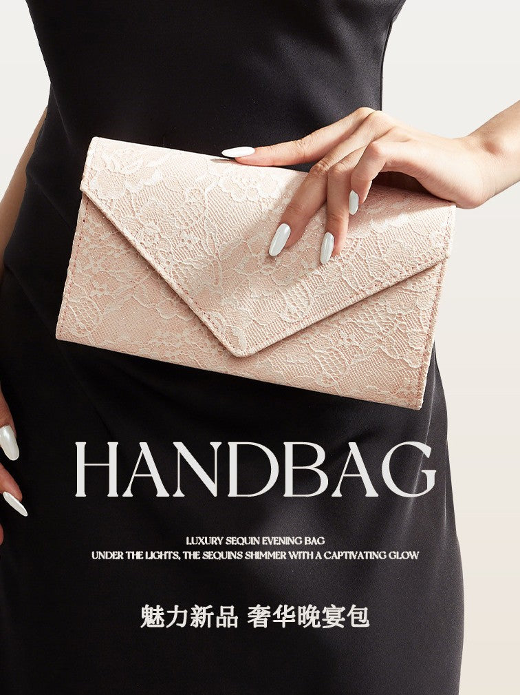 Retro Embroidered Lace Cheongsam Evening Clutch Bag
