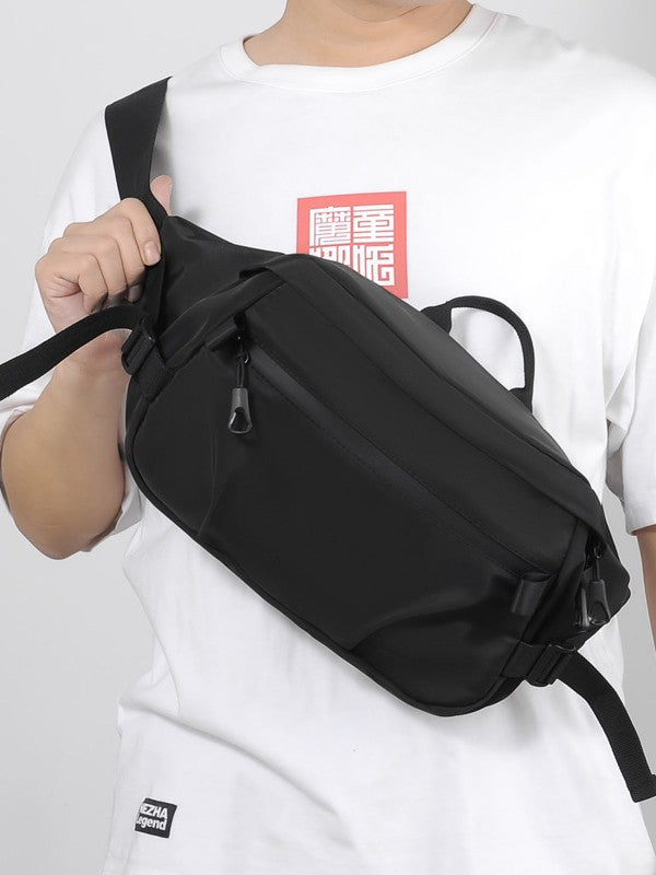 Men's Multifunctional Crossbody Chest Bag Large Capacity Travel