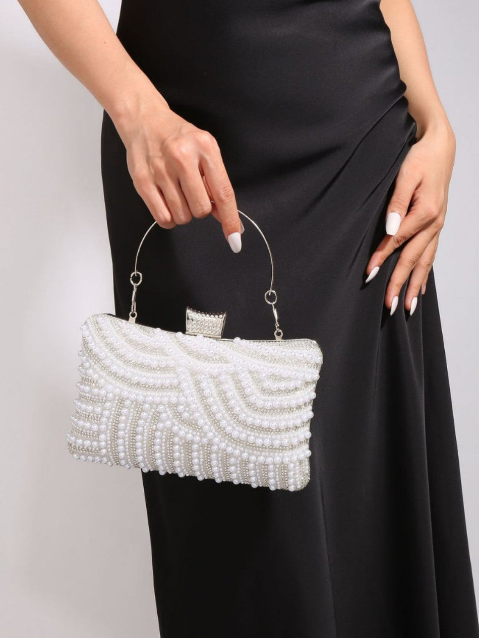 New Style Pearl Crossbody Evening Clutch Bag