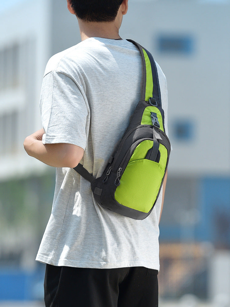 Men's Multifunctional Sports Chest Bag Large Capacity Crossbody