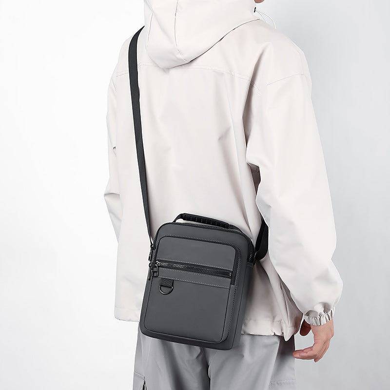 Men's Nylon Business Crossbody Shoulder Bag Compact Travel Bag