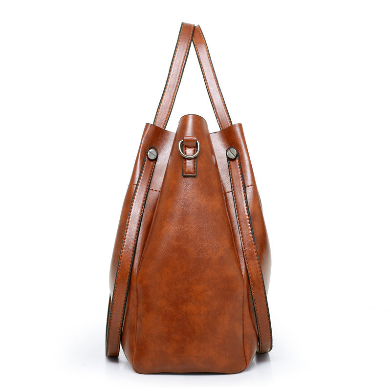 Retro Four-Piece Mother-In-Law Bucket Bag Set