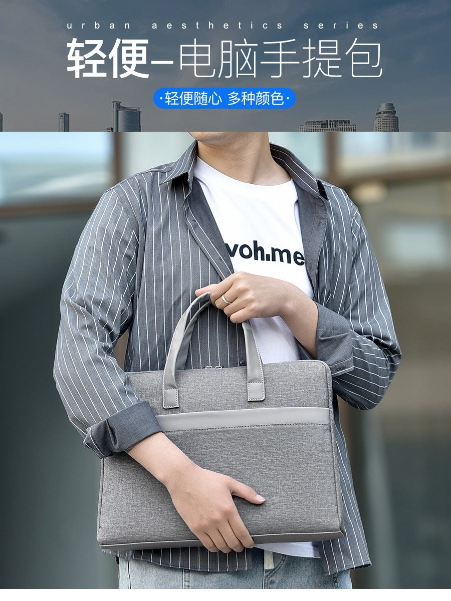 Men's Lightweight Business Laptop Briefcase 14 Inch Commuter Bag