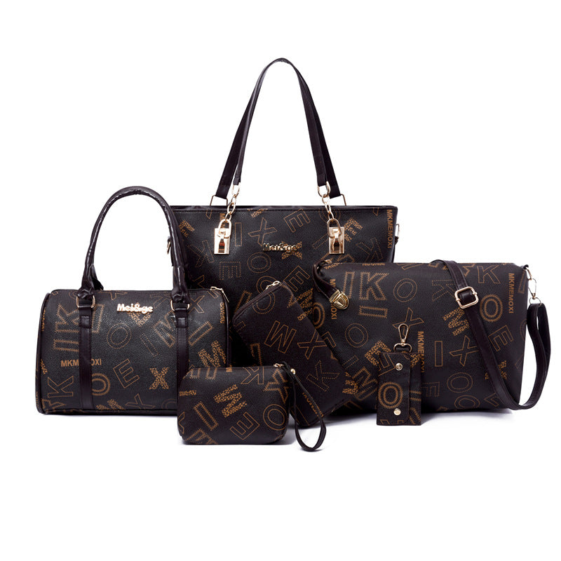 Retro Large-Capacity Multi-Piece Women's Handbag Set