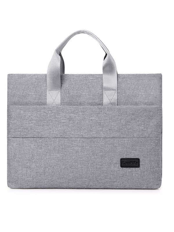 Men's black Polyester Business Briefcase Casual Office File Bag