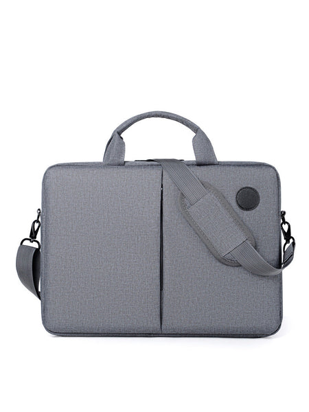Men's blue Oxford Business Briefcase 14 Inch Laptop Commuter Bag