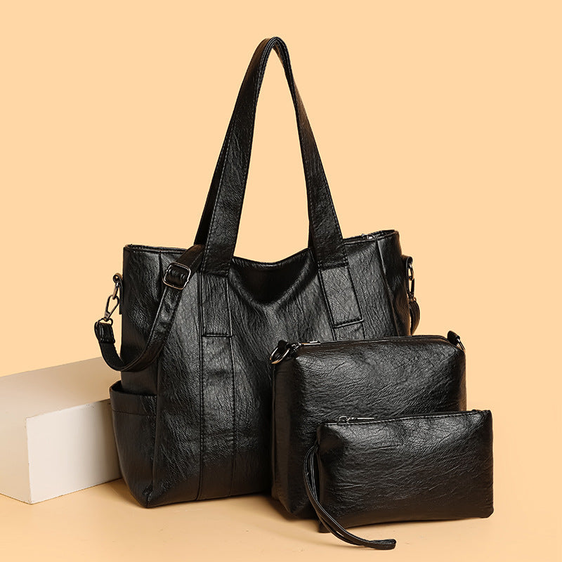 Cross-Border Multi-Piece Large-Capacity Shoulder Handbag Set