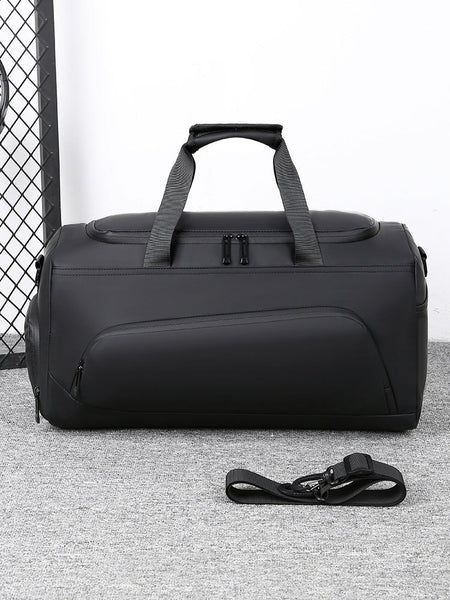 Men's black Sports Travel Bag 20–35L Wet Dry Separation Gym Duffel