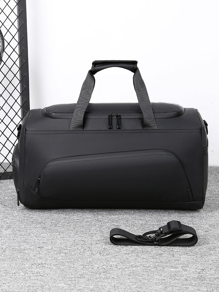 Men's black Sports Travel Bag 20–35L Wet Dry Separation Gym Duffel