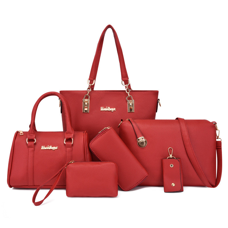 Urban Fashion Six-Piece Ladies Handbag Set
