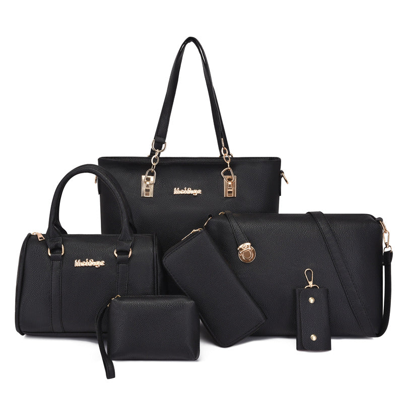 Urban Fashion Six-Piece Ladies Handbag Set