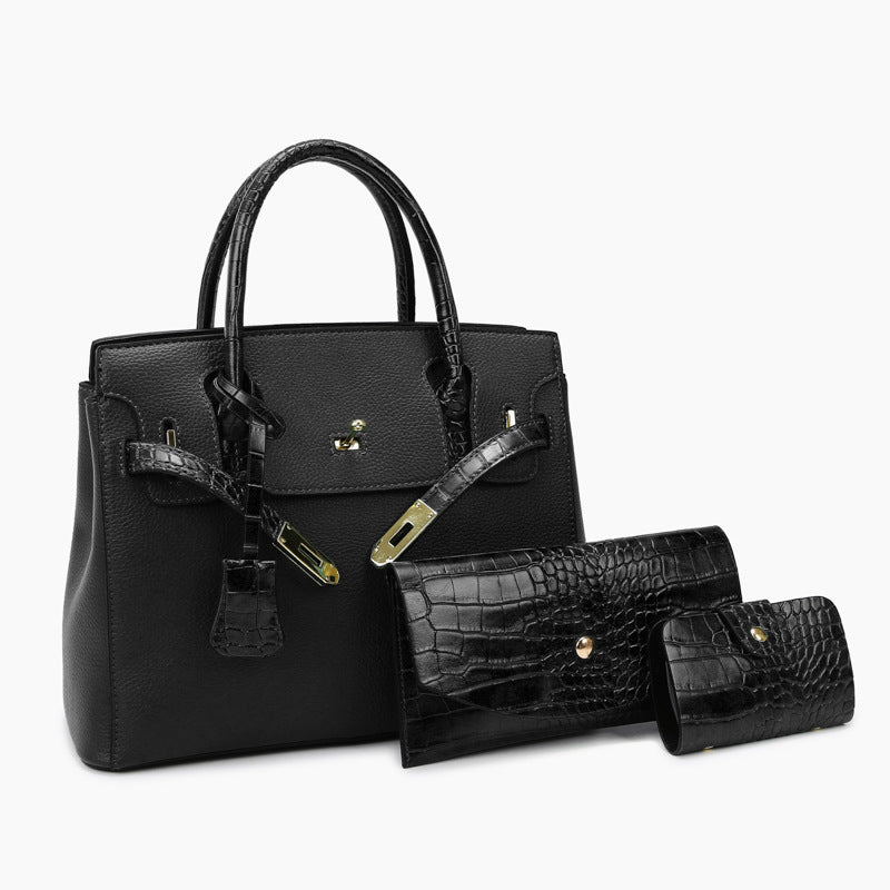 European and American Retro Casual Shoulder & Handbag Set