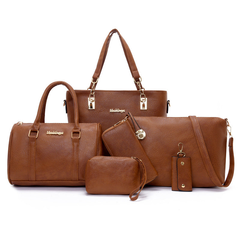 Cross-Border Fashion Six-Piece Mother Bag Set