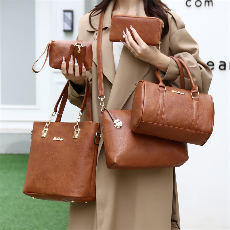 Cross-Border Fashion Six-Piece Mother Bag Set