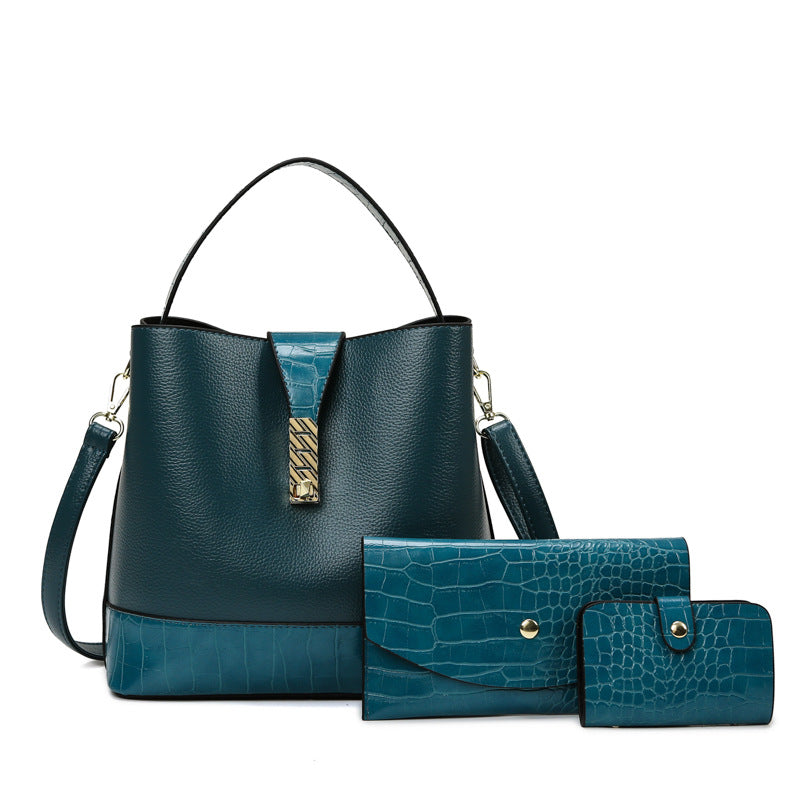 Korean Style Fashion Three-Piece Mother-In-Law Bag Set