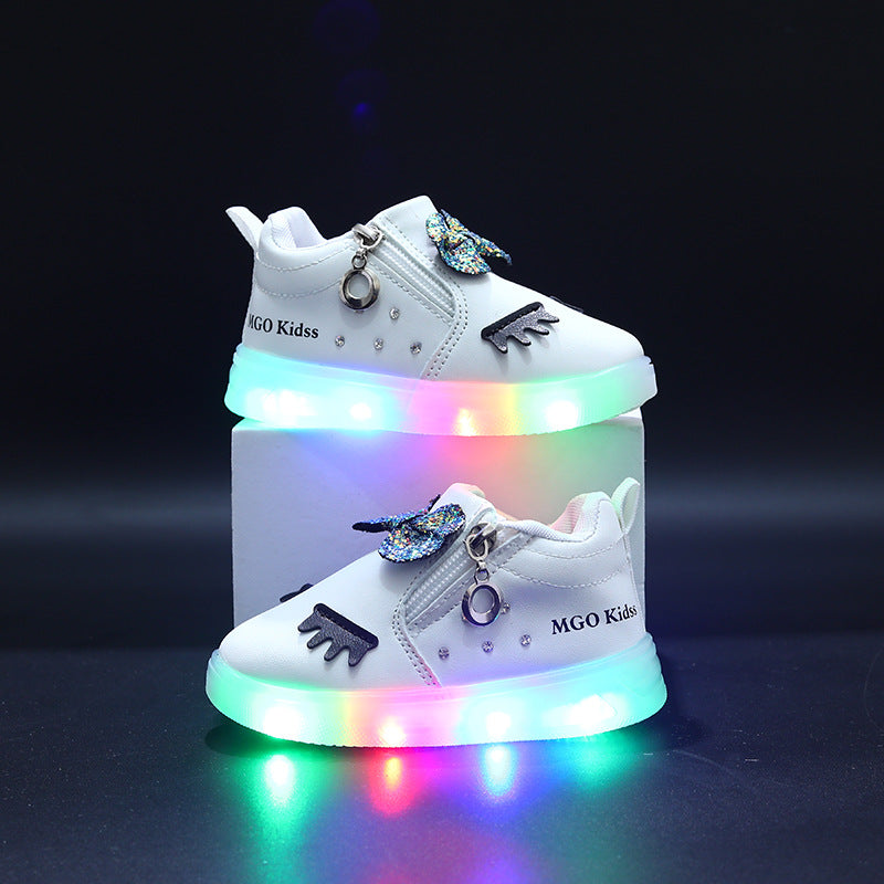 Kids Light-Up Breathable Casual Sports Shoes Outdoor Sneakers