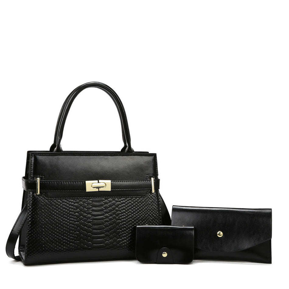 Retro Multi-Piece Women's Handbag & Crossbody Set