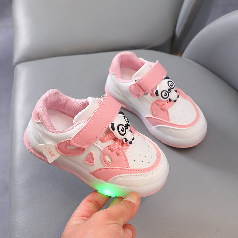 Kids Low-Top White Cartoon Sneakers Casual Sports Shoes