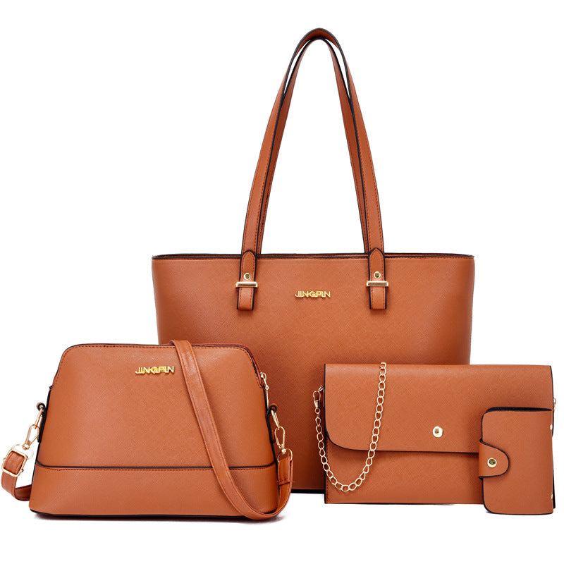 European and American Retro Fashion Four-Piece Mother Bag Set