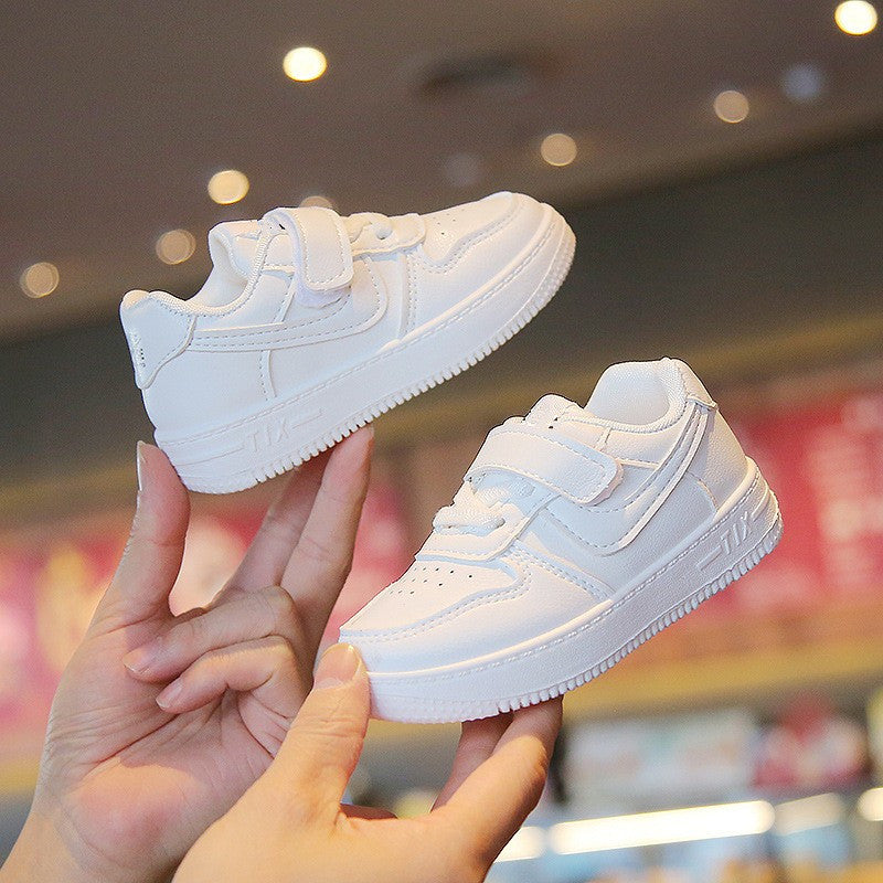 Kids Soft Sole White Board Shoes Unisex Casual Sneakers