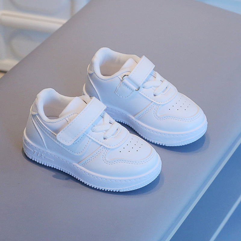 Kids Soft Sole White Board Shoes Unisex Casual Sneakers