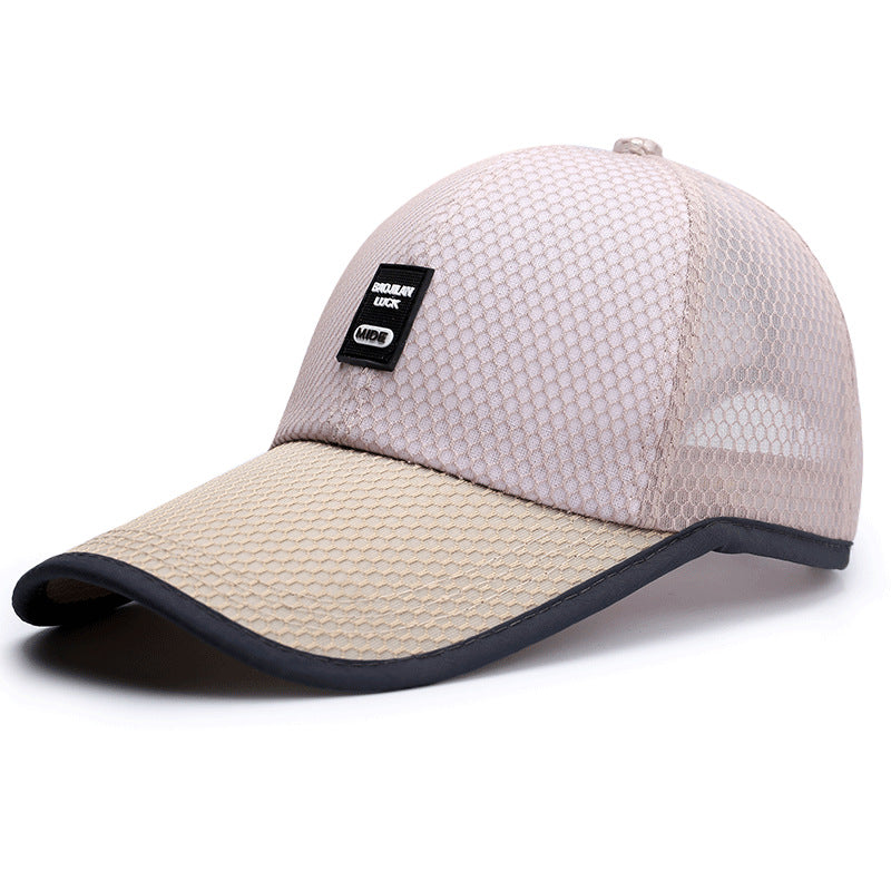Men's Summer Mesh Baseball Cap Breathable Outdoor Sun Hat