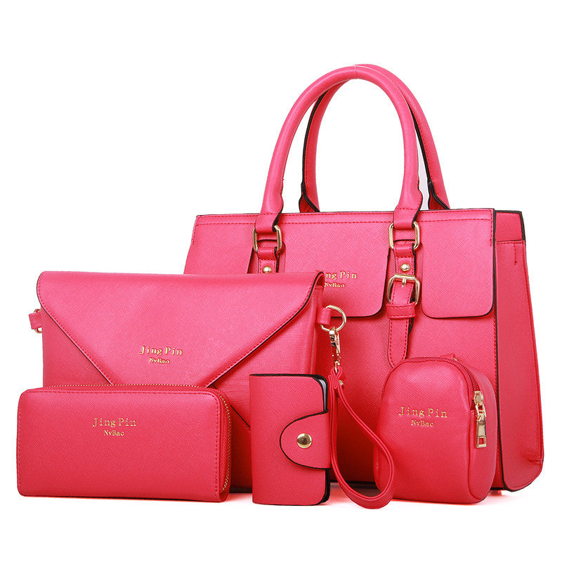 Korean-Style Fashionable Three-Piece Mother and Son Bag Set