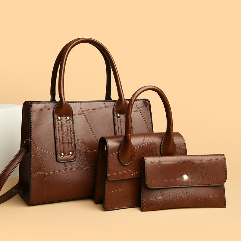 Crocodile Pattern Foreign Trade Multi-Piece Handbag Set