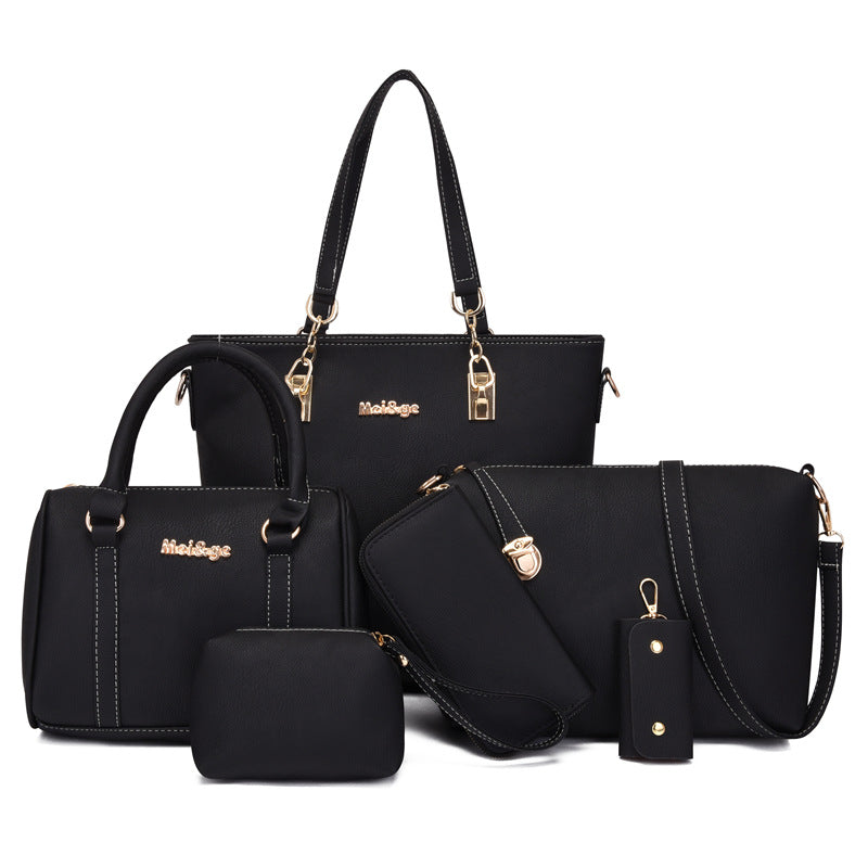 Autumn Fashion Large-Capacity Six-Piece Mother Bag Set
