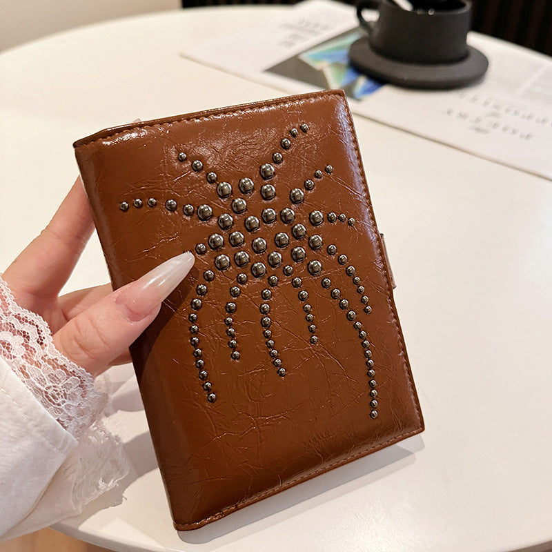 Fashion Fireworks Rivet Passport Holder & Multi-Card Wallet