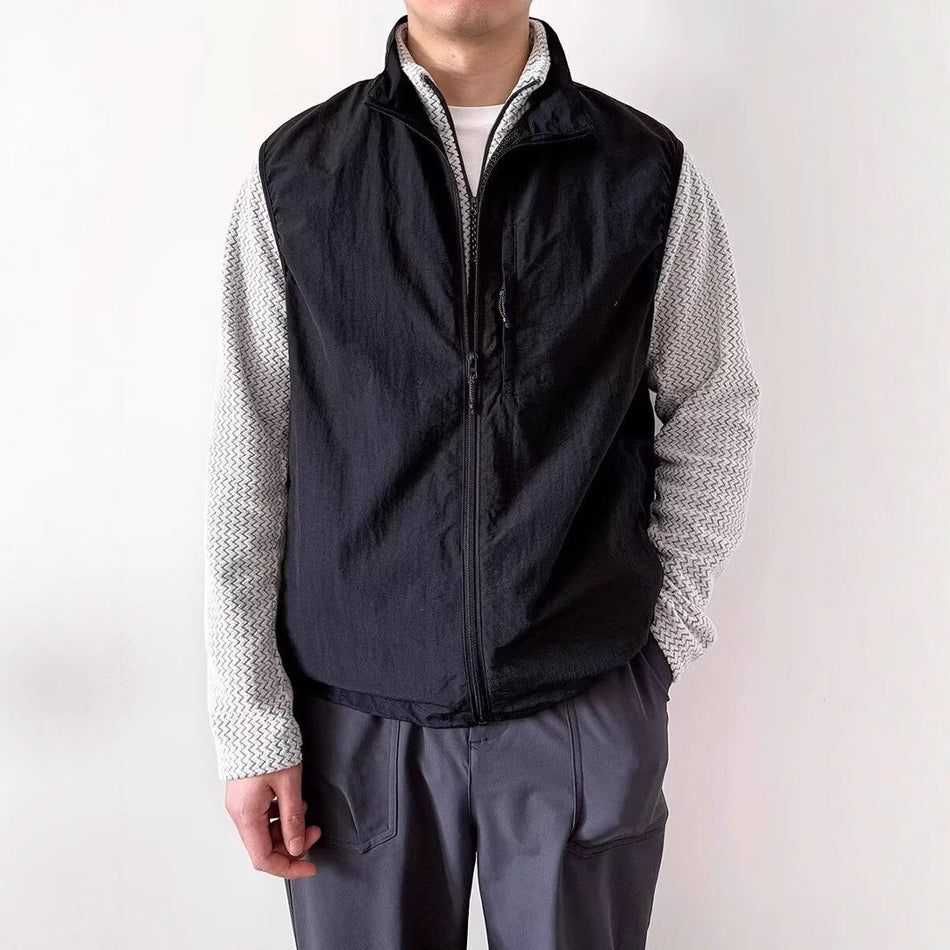 Men's Zip Front Utility Sleeveless Work Vest