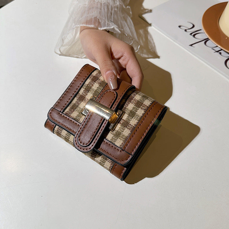 Korean Style Slim Card Holder with Large Capacity Wallet