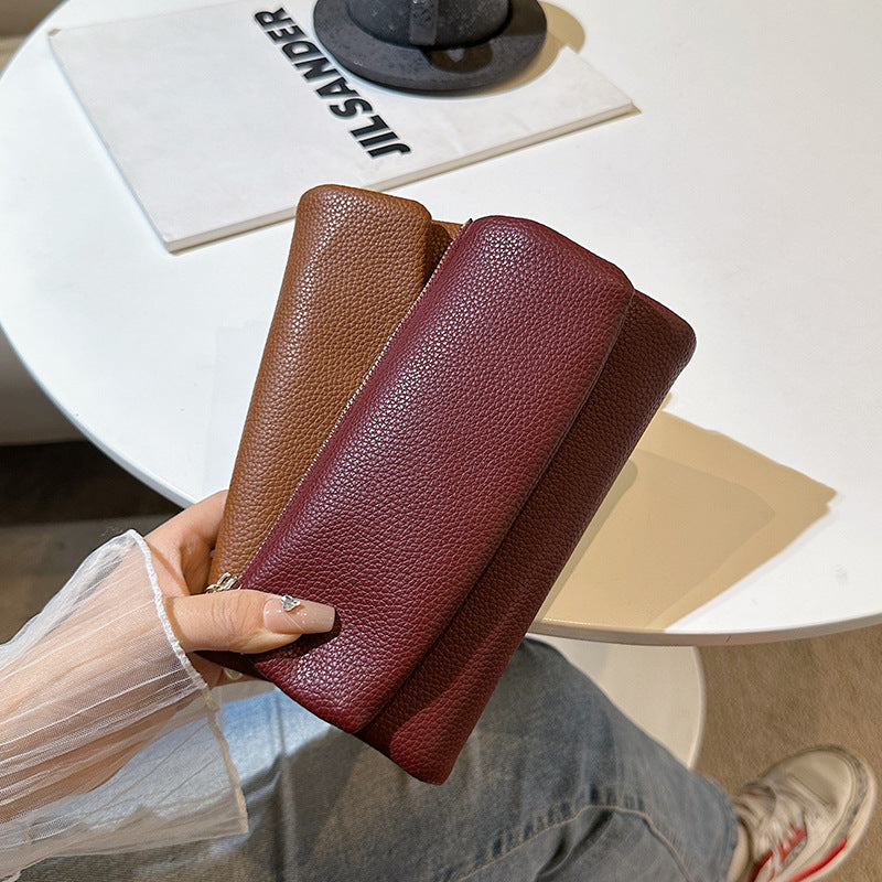 Women's Long PU Leather Clutch Wallet with Large Capacity