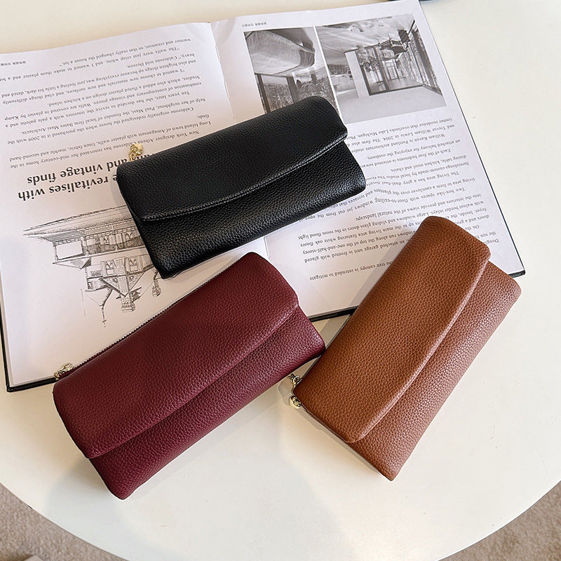 Women's Long PU Leather Clutch Wallet with Large Capacity
