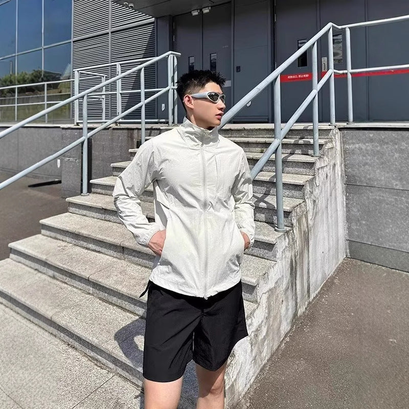 Men's Retro Stand Collar Sun Protection Jacket