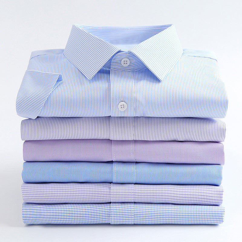 Men's Bamboo Fiber Anti-Wrinkle Slim Fit Shirt