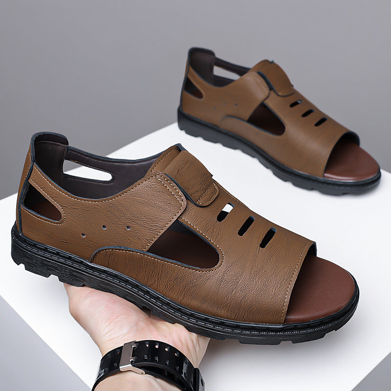 Men's Breathable Beach Sandals with Soft Rubber Non-Slip Sole