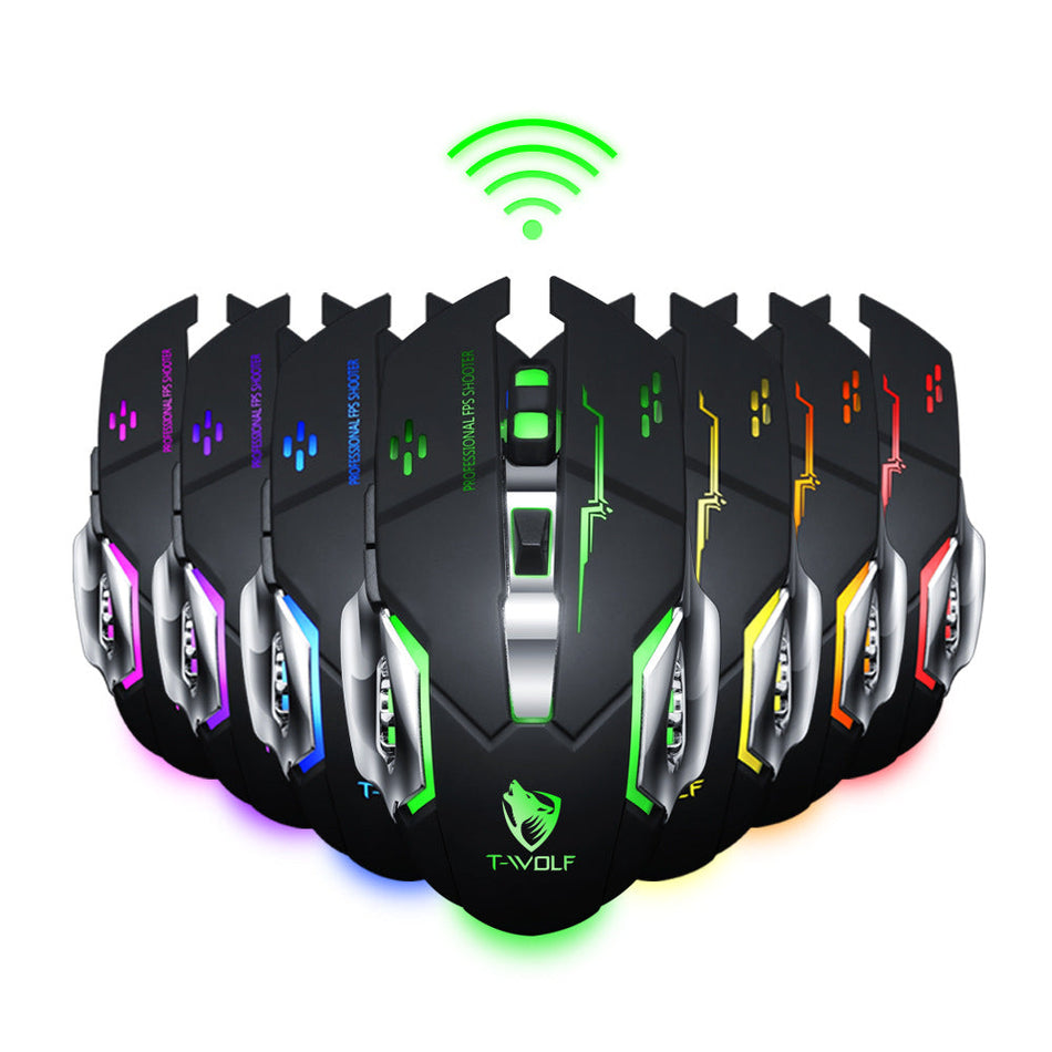 Dual-Mode Rechargeable RGB Wireless Gaming Mouse